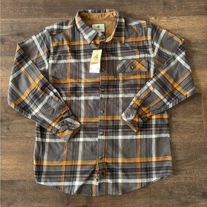 NWT! Men's Buck Camp Flannel Shirt, Legendary Whitetails, Original, Large